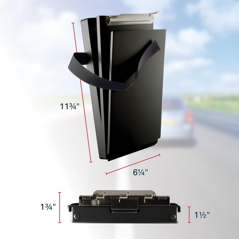 Saunders Black Recycled Aluminum Citation Holder â€“ Eco-Friendly Office Supply, Corrosion Resistant, Lightweight Clipboard. Stationery Supplies - Image 2